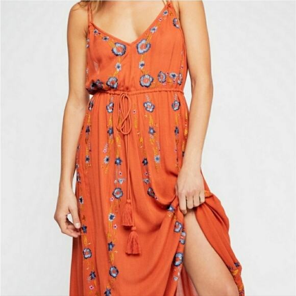 Free People Wild Georgia Embroidered Dress - Picture 1 of 9